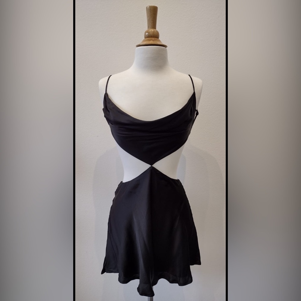 Olivaceous Cut-Out Dress